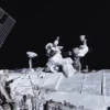 Imagen creada digitalmente de una vista en el espacio