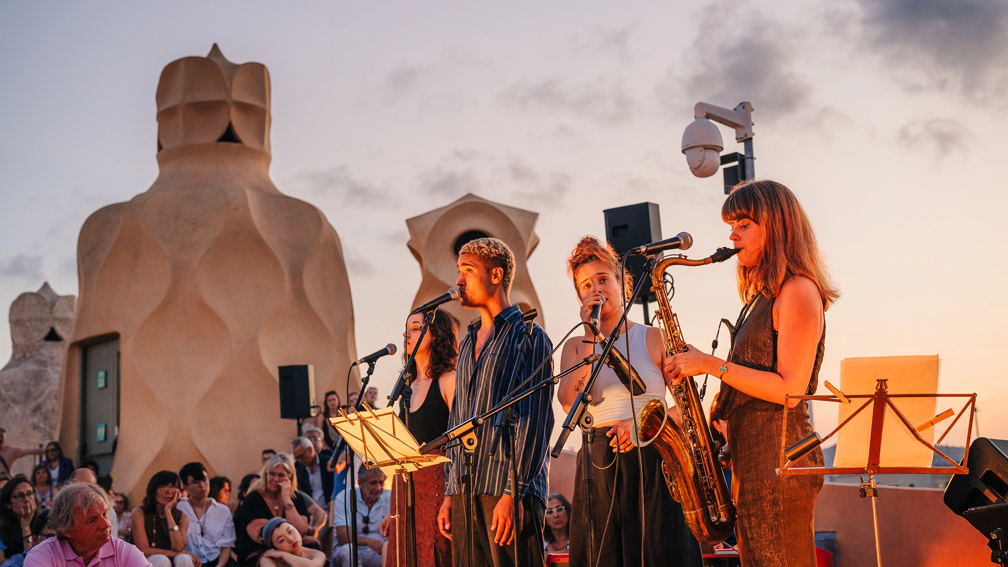 Concierto en la azotea de La Pedrera