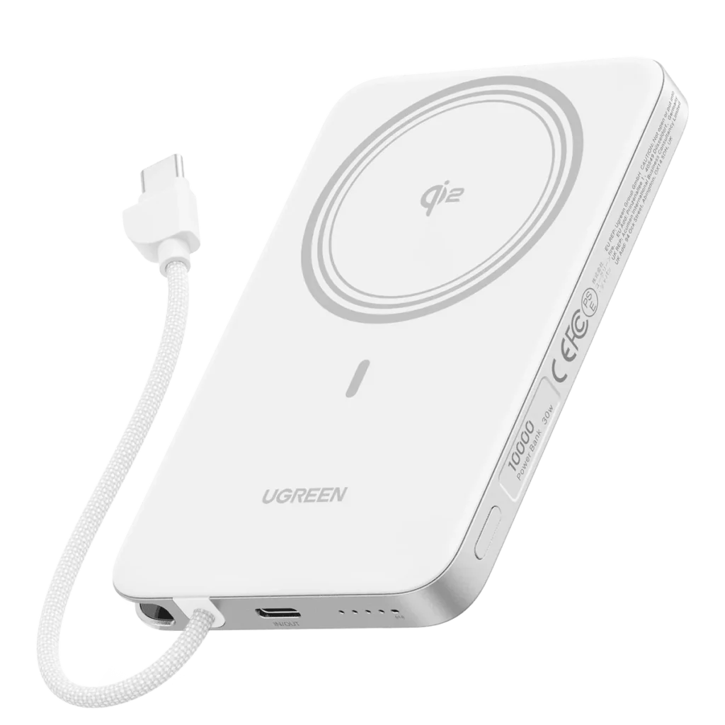 UGREEN MagFlow Air Magnetic Power Bank 10000mAh Qi2 15W