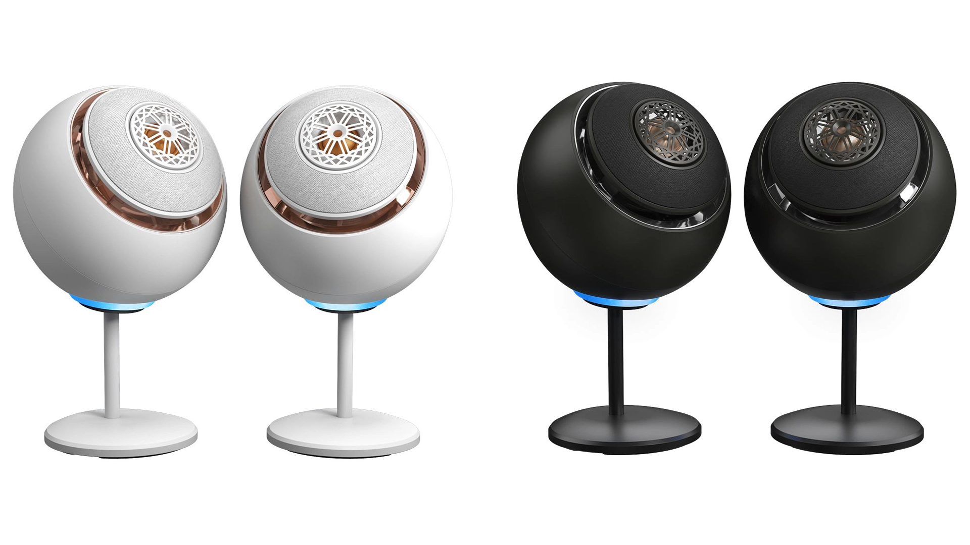 Los altavoces de escritorio Creative Pebble Nova estan en colores negro y blanco