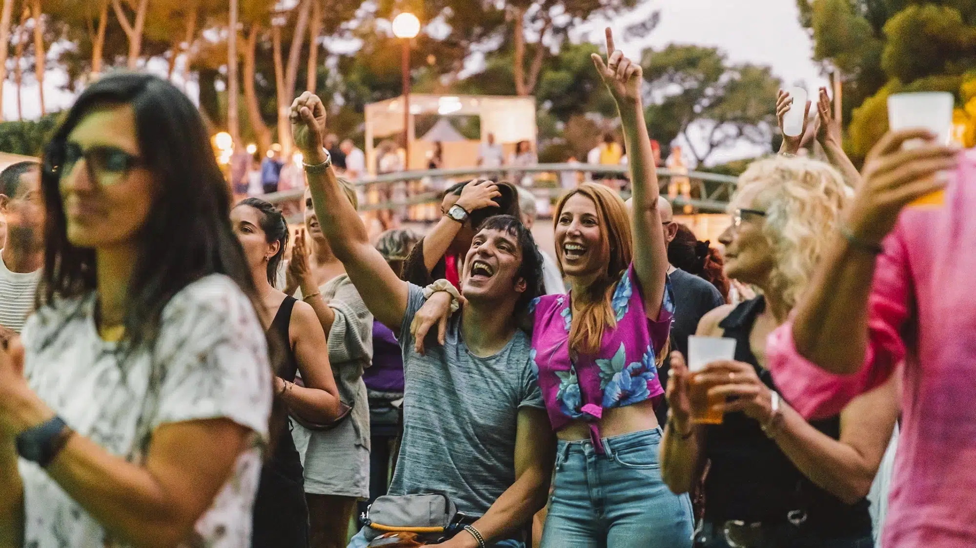 'Nits en Viu' en el Poble Espanyol, imagen de la fiesta Fritanga