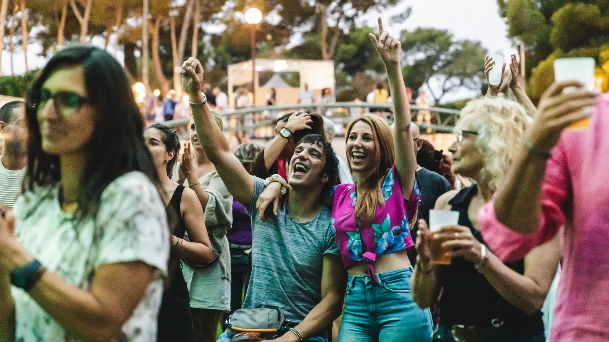 'Nits en Viu' en el Poble Espanyol, imagen de la fiesta Fritanga