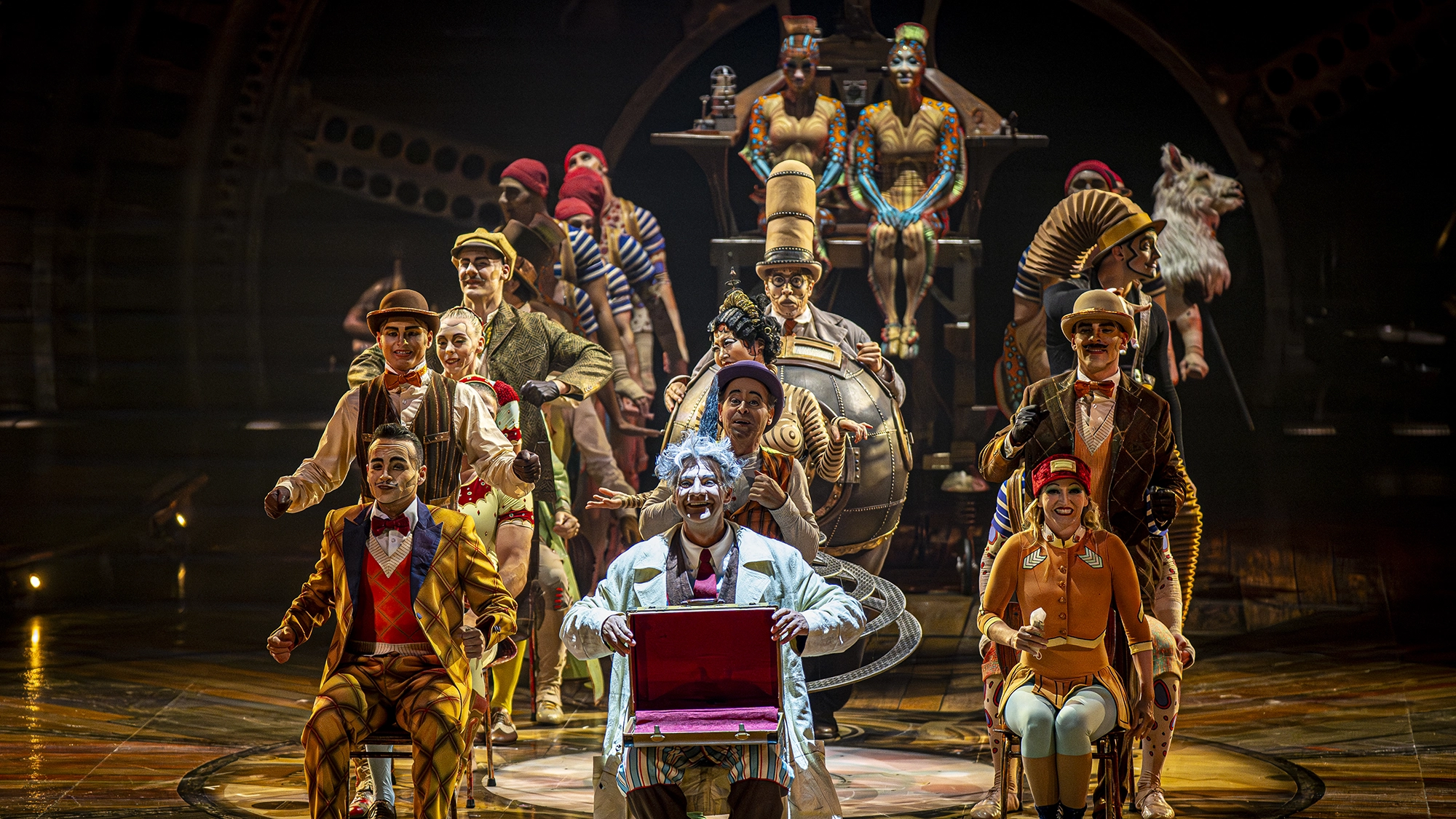 Imagen de un momento del espectáculo de 'Kurios'