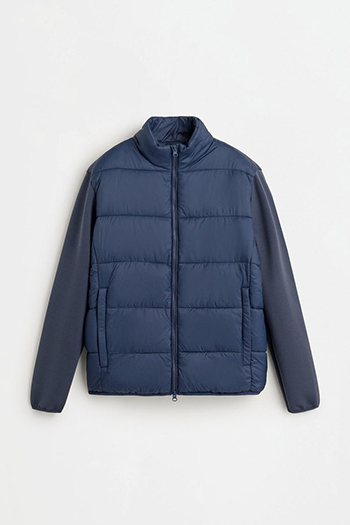 Cazadora acolchada mangas interlock (25,99 euro)