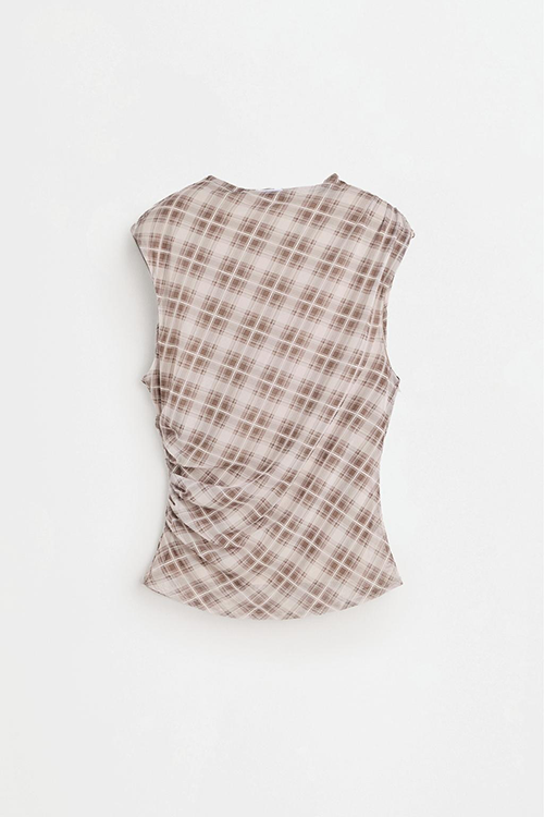 Top fruncido cuadros (9,99 €)