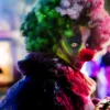 Payaso diabólico en el Parque Warner