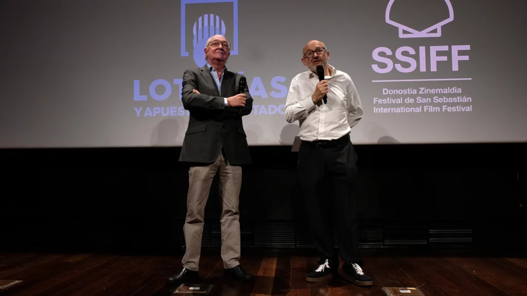Presentación de los premios Loterías, en la imagen Jesús Huerta y José Luis Rebordinos