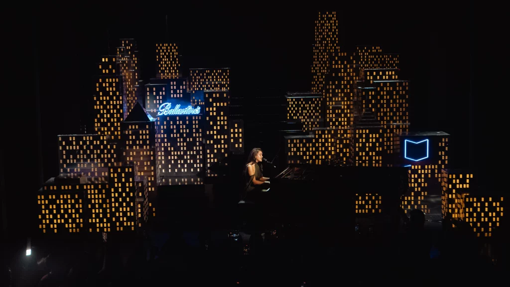 Amaia durante el concierto del Ballantine’s True Music en Madrid