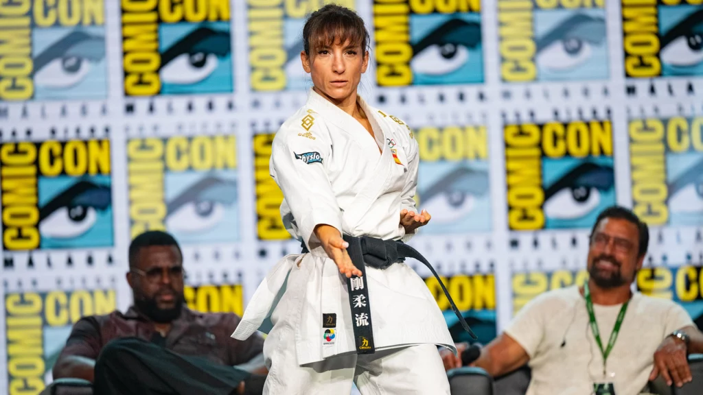 La campeona olímpica de kárate Sandra Sánchez