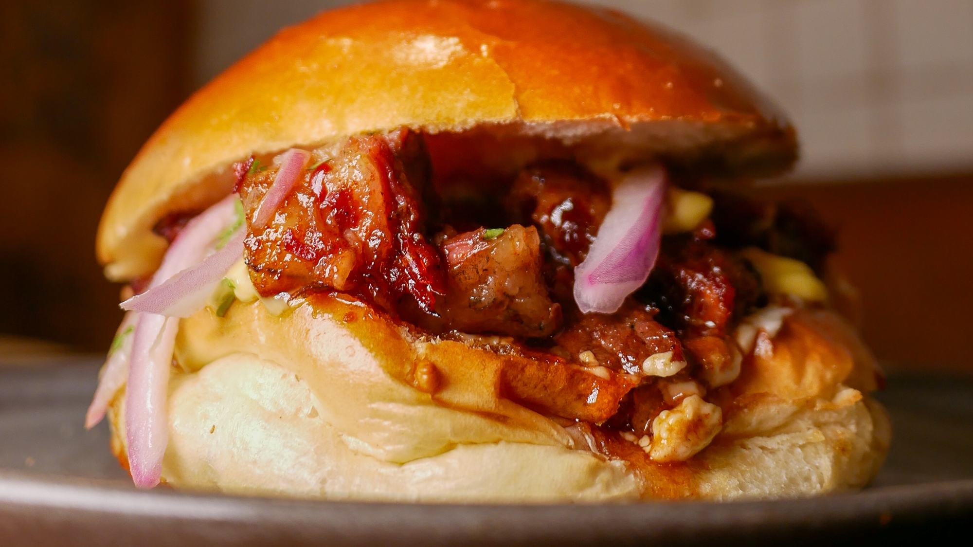 Detalle del contenido de la hamburguesa