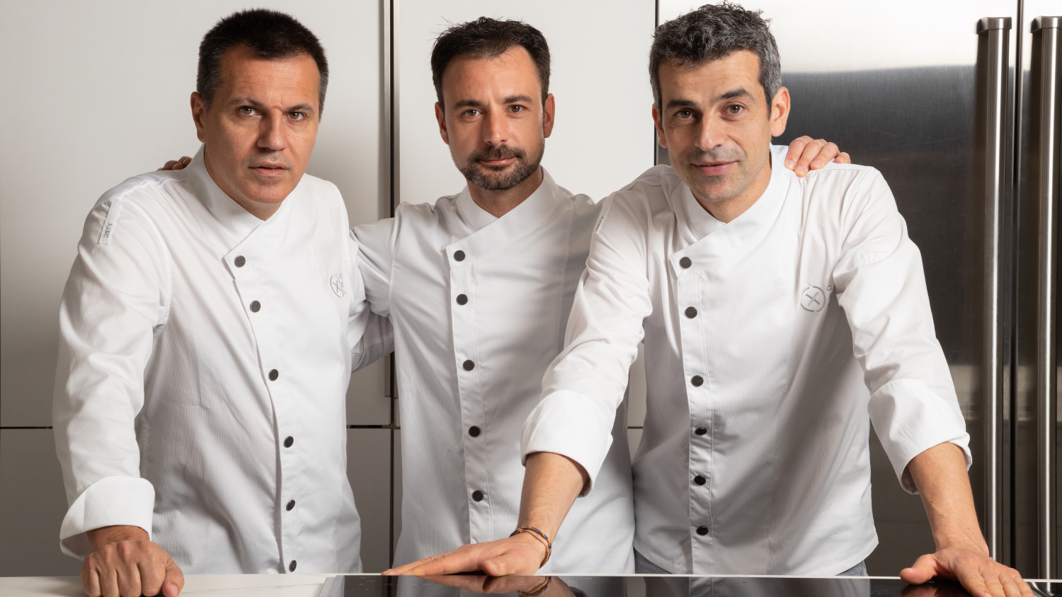 Oriol Castro, Eduard Xatruch y Mateu Casañas del Restaurante Disfrutar